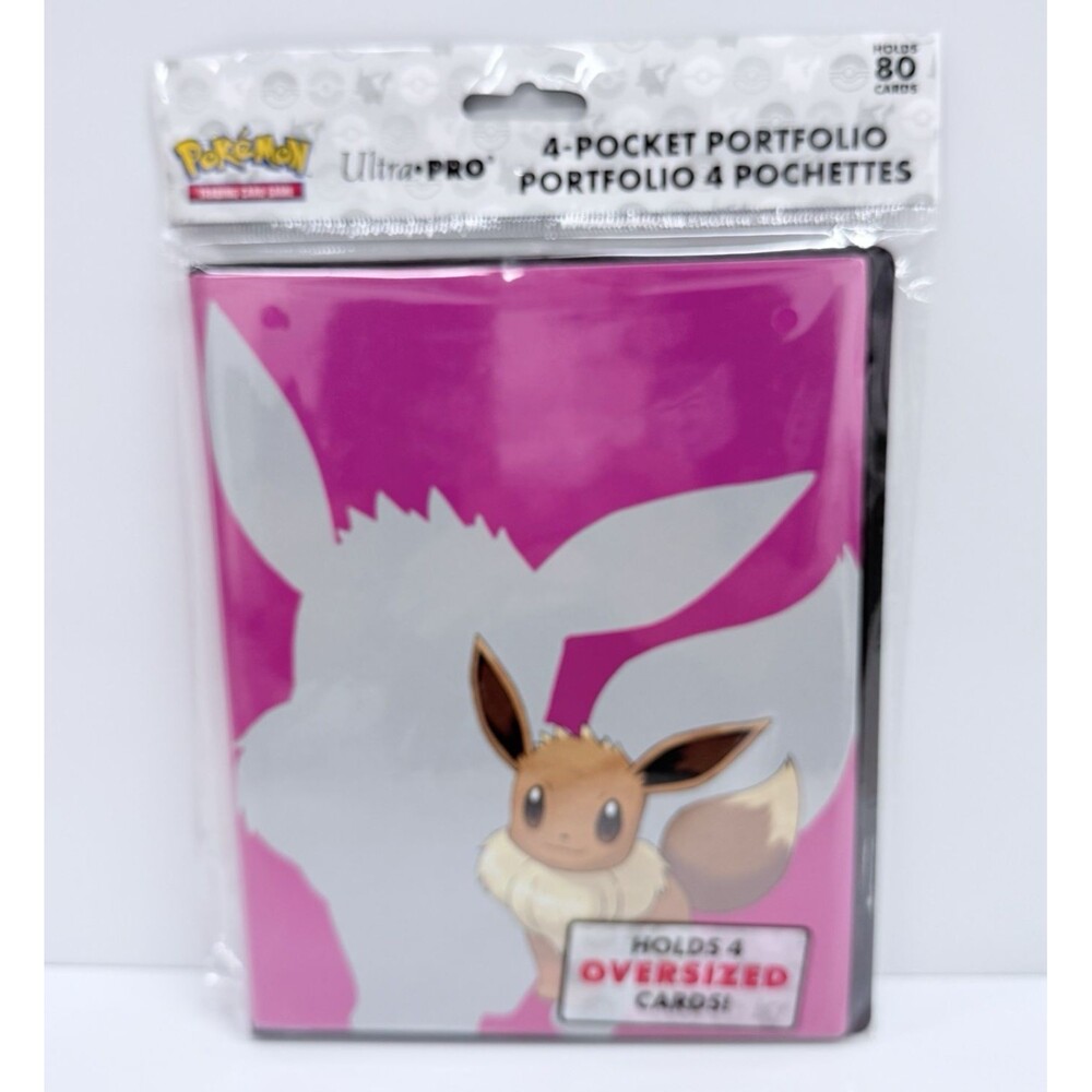 Pokemon Eevee 4-Pocket Portfolio Binder Ultra PRO Oversized Card Holder NEW